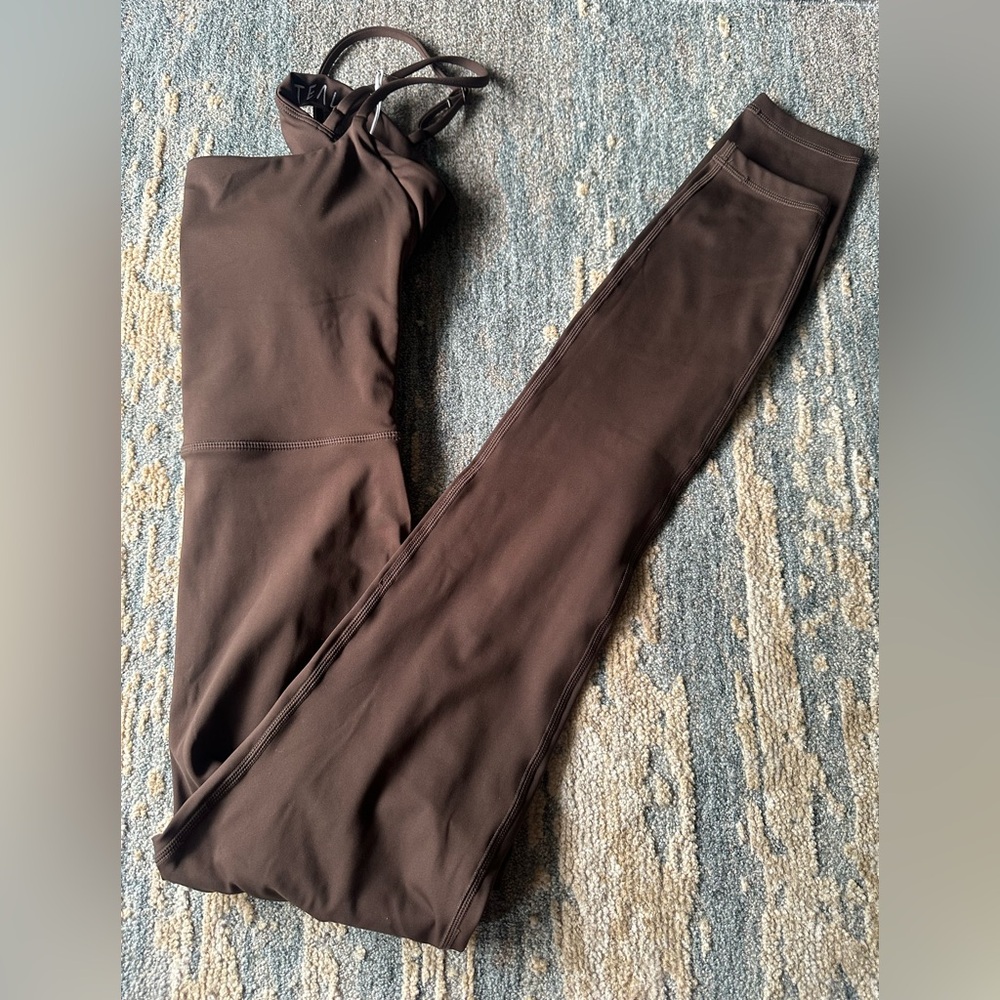 NWT Active By Teal Brown Jumpsuit